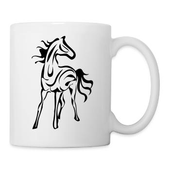 cheval-01 - Mug blanc - blanc - Droite