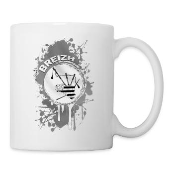Breizh Bagpipe - Mug blanc - blanc - Droite