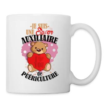 Teddy auxiliaire - Mug blanc - blanc - Droite