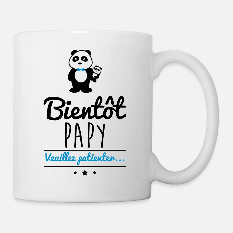Bientôt papy, cadeau grand-père, papi - Mug blanc - blanc