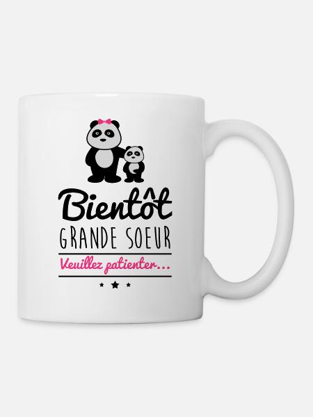 Bientôt Grande soeur, famille, grande-soeur - Mug blanc - blanc