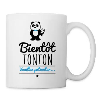 Bientôt Tonton, futur oncle - Mug blanc - blanc - Droite