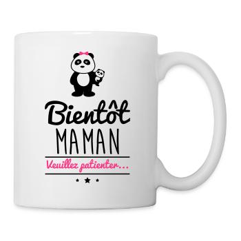 Bientôt maman, future mère, Grossesse - Mug blanc - blanc - Droite