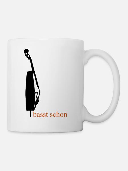 Kontrabass 3 - Tasse - Weiß