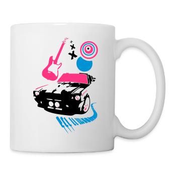 Auto dj Pop-Rock- - Tasse - Weiß - Rechts