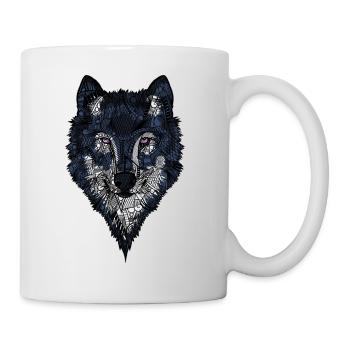 loup - Mug blanc - blanc - Droite