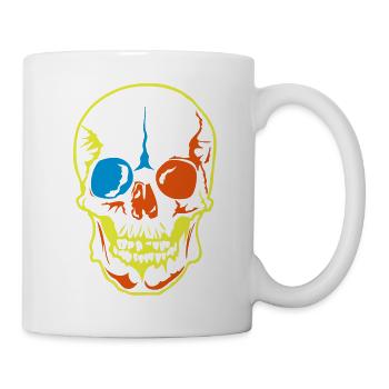 death head dead artistic Skeul - Mug - white - Right
