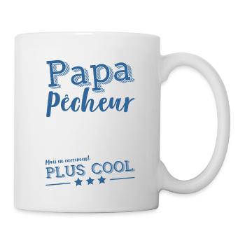 Papa pêche t-shirt humour pêche - Mug blanc - blanc - Droite