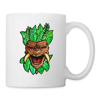 Inka-Maske - Tasse - Weiß - Rechts