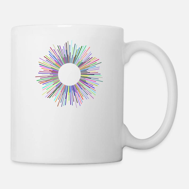 abstrait - Mug blanc - blanc