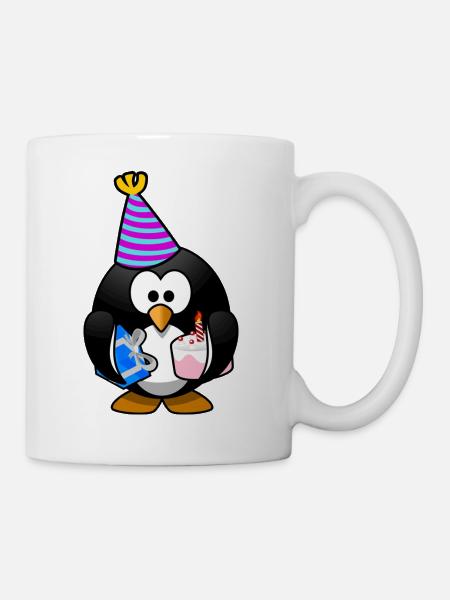 Geburtstag Pinguin - Tasse - Weiß