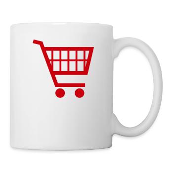einkaufswagen - Tasse - Weiß - Rechts
