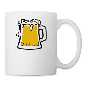 alcohol bier - Tasse - Weiß - Rechts