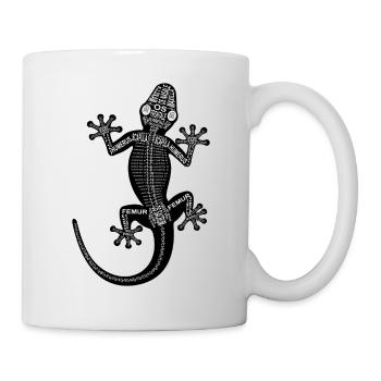 Gecko-Skelett - Tasse - Weiß - Rechts
