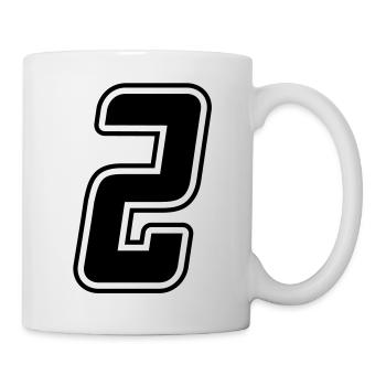 number 2 - Mug - white - Right