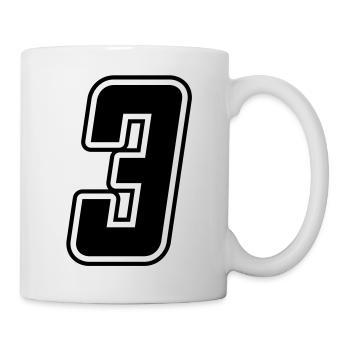 Number 3 - Mug - white - Right