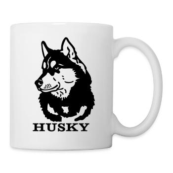 siberian husky © www.dog-power.nl - Mug - white - Right