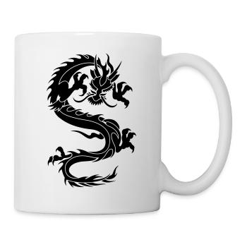 chinese dragon tribal - Tasse - Weiß - Rechts