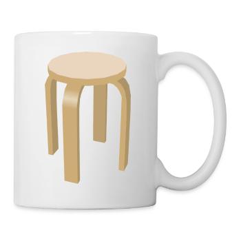 canapé canapé chaise chaise chaise table lamp lampe benc - Mug blanc - blanc - Droite