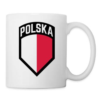 Cadeau des armoiries du drapeau de la Pologne - Mug blanc - blanc - Droite