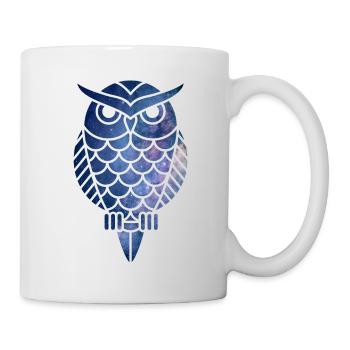 Eule Sterne - Tasse - Weiß - Rechts