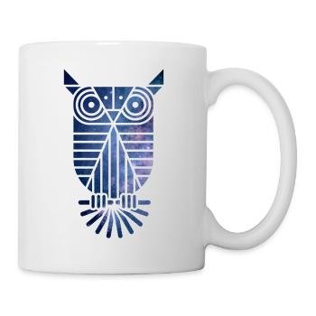 Eule Sterne - Tasse - Weiß - Rechts