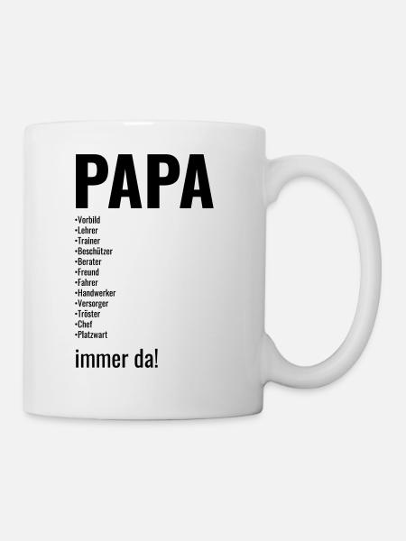 Papa, Vater, Dad, Daddy, Väter, Vatertag besterdad - Tasse - Weiß