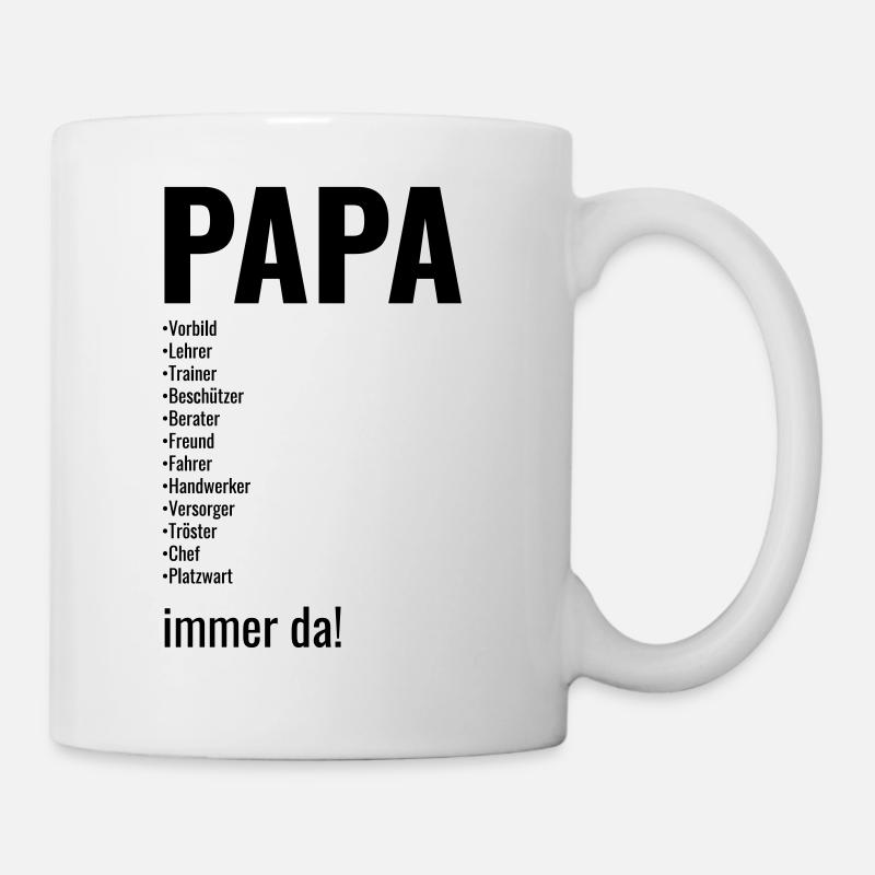 Papa, Vater, Dad, Daddy, Väter, Vatertag besterdad - Tasse - Weiß