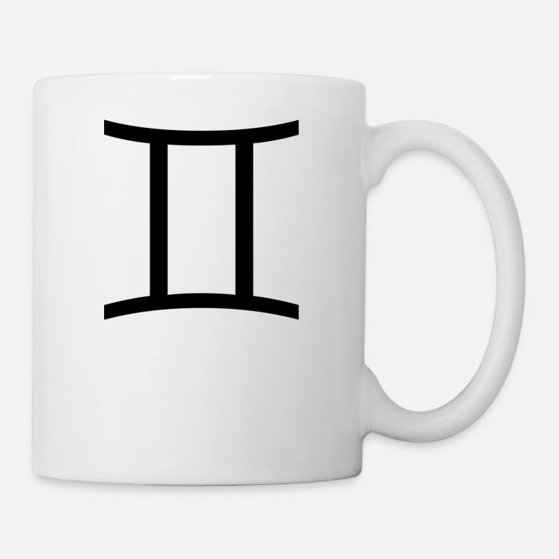 Sternzeichen Zwilling / Zwillinge - Tasse - Weiß