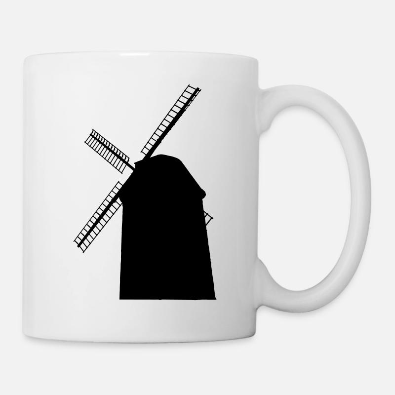 Windmühle - Tasse - Weiß