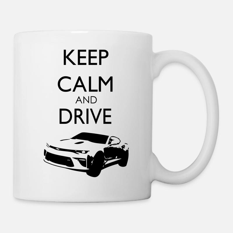 Keep Calm and Drive Camaro - Tasse - Weiß