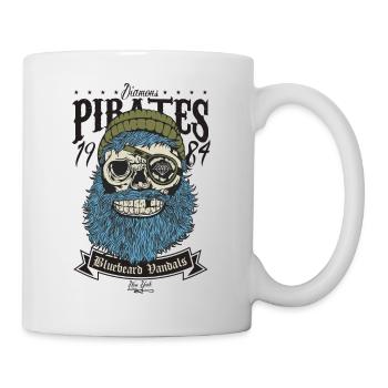 pirate skull - Mug - white - Right