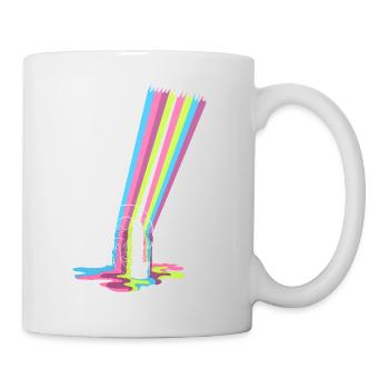 cri silencieux pour la lumière et la couleur - Mug blanc - blanc - Droite