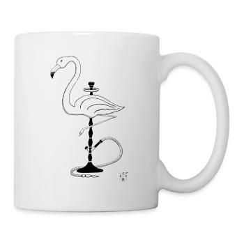 Shisha Flamingo - Mug blanc - blanc - Droite