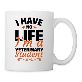 Tiermedizin Studium Tiermedizinstudentin - Tasse - Weiß - Rechts