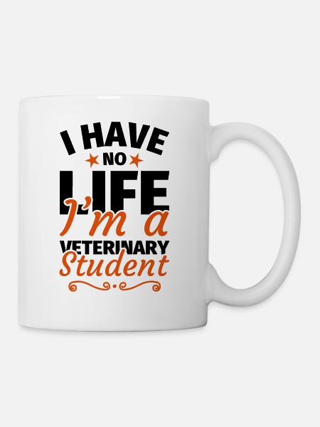 Étudiant vétérinaire étudiant en médecine vétérinaire - Mug blanc - blanc