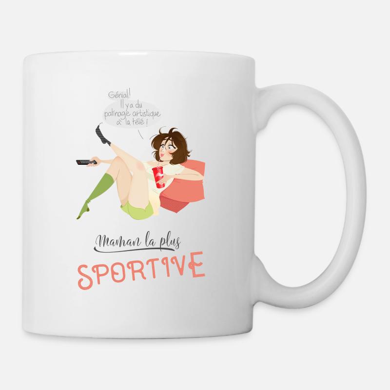 Most athletic mom - Mug - white