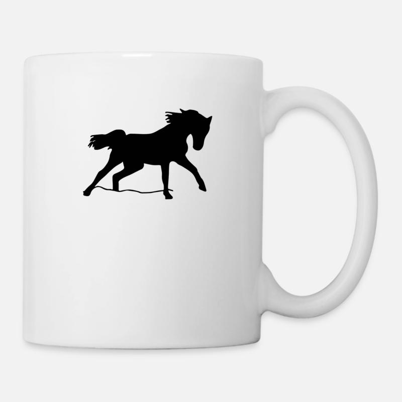 cheval - Mug blanc - blanc