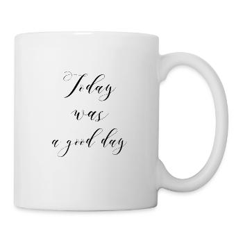 Aujourd'hui était une bonne journée - Mug blanc - blanc - Droite