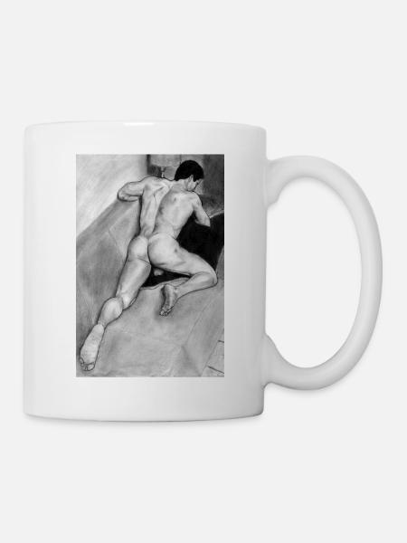 Arschmann Bleistift - Tasse - Weiß