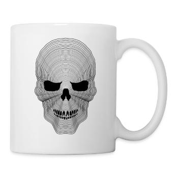 death head crane file fantasy design 2304 k - Mug - white - Right