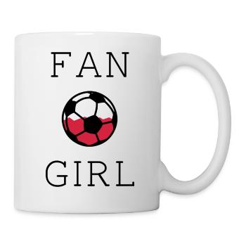 Fangirl Polen Poland Polska Fußball Fanshirt Fan - Tasse - Weiß - Rechts