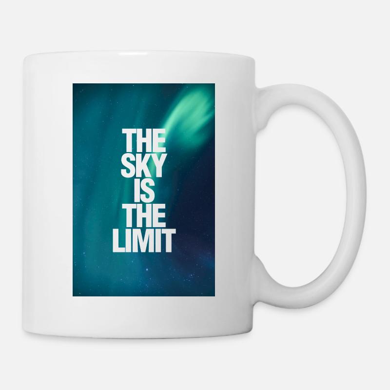 The Sky Is The Limit poster - Mug - white