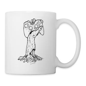 Zombie Xbox Gamer Black and white - Mug blanc - blanc - Droite