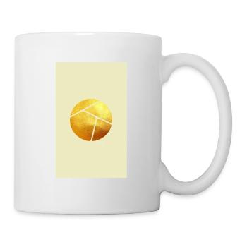 Soleil d'or - Mug blanc - blanc - Droite