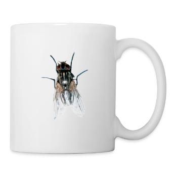 fliege - Tasse - Weiß - Rechts