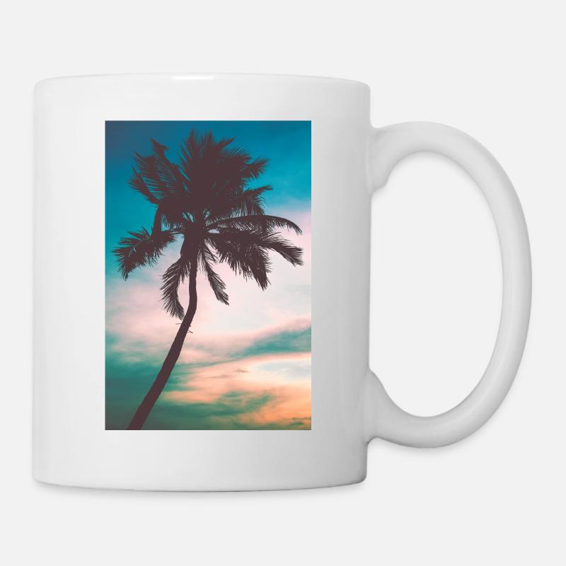 Palme - Tasse - Weiß