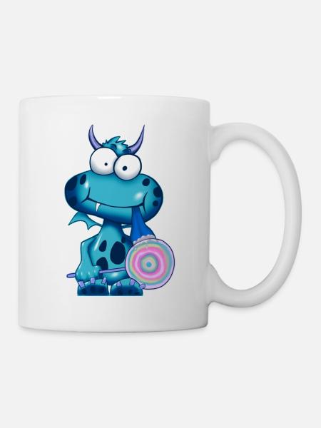 Lolli Olli Monsta sig blue - Tasse - Weiß