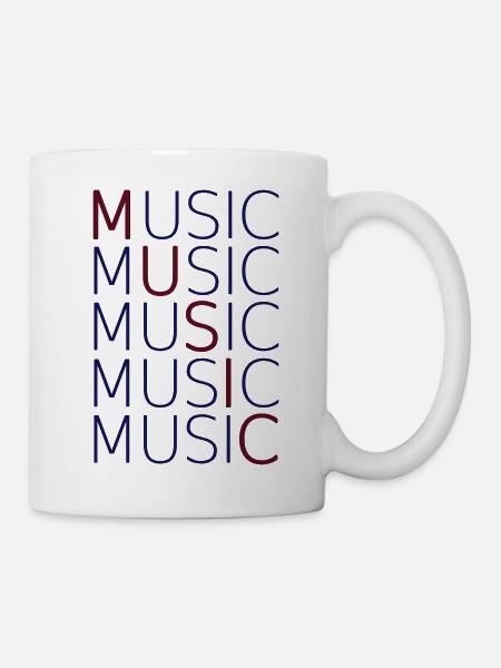 MUSIC - Tasse - Weiß