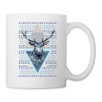 Cerf roi de la forêt - Mug blanc - blanc - Droite